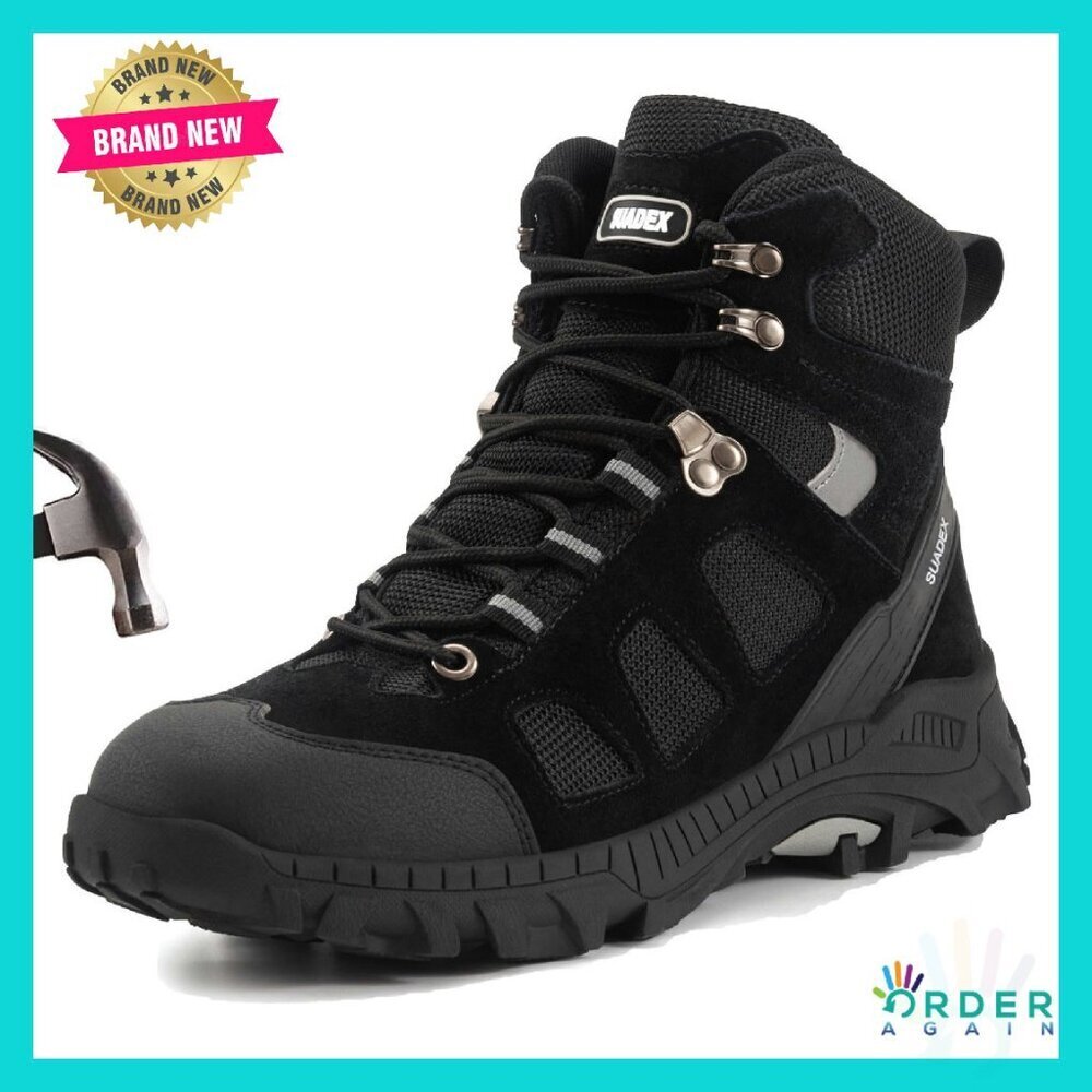 Steel Toe Work Boots Indestructible Non Slip Comfortable Safety Construction